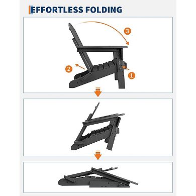 Folding Adirondack Chairs Set of 4