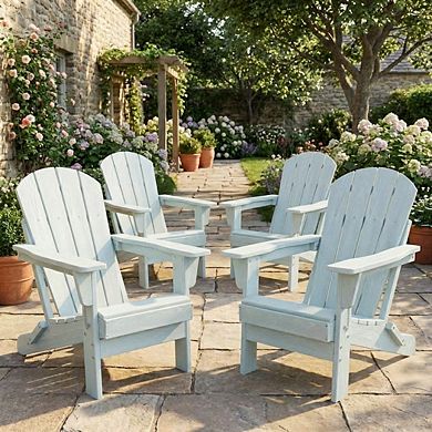 Folding Adirondack Chairs Set of 4