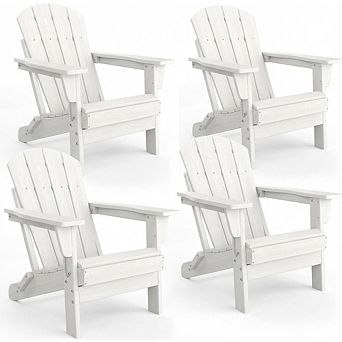 Folding Adirondack Chairs Set of 4