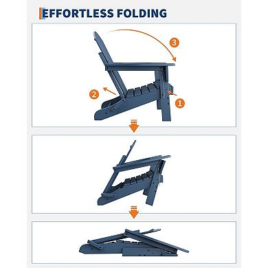 Folding Adirondack Chairs Set of 6