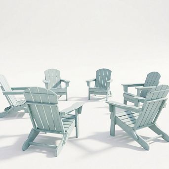 Folding Adirondack Chairs Set of 6