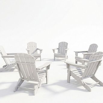 Folding Adirondack Chairs Set of 6