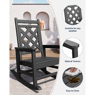 Outdoor Rocking Chair Set of 2