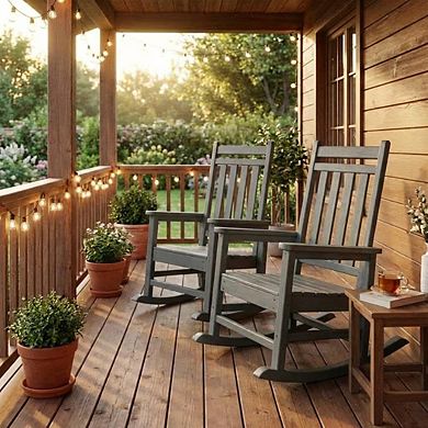 Outdoor Rocking Chair Set of 2