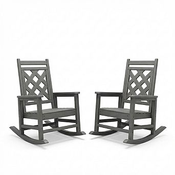 Outdoor Rocking Chair Set of 2