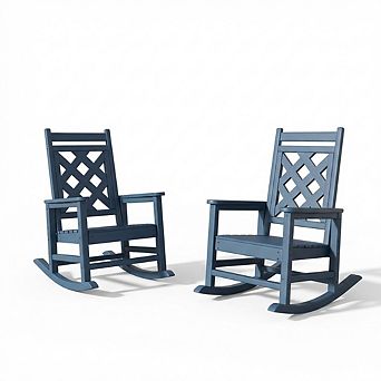 Outdoor Rocking Chair Set of 2