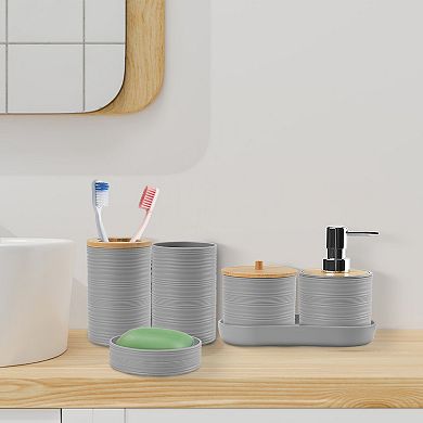 Bathroom Organizer Set 8PCS Holders & Cleaning Accessories
