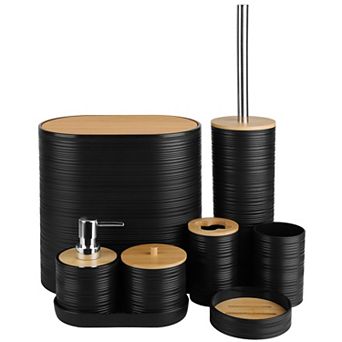 Bathroom Organizer Set 8 pc Holders & Cleaning Accessories