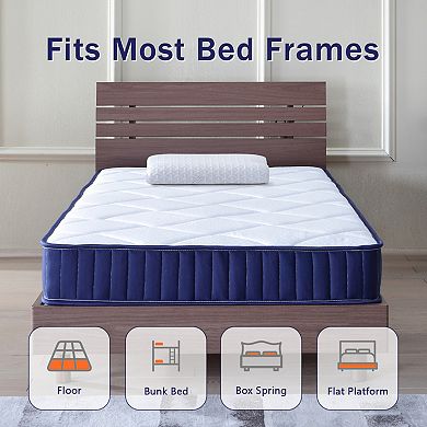 GOODSILO 6-Inch Twin Size Hybrid Innerspring Memory Foam Mattress in a Box