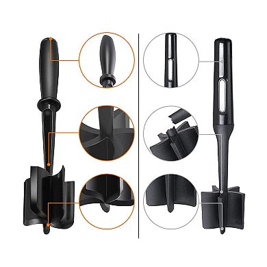 Cheer Collection Heat Resistant Nylon Meat Chopper with 5 Blades for Ground Meat and Mashing