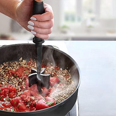 Cheer Collection Heat Resistant Nylon Meat Chopper with 5 Blades for Ground Meat and Mashing