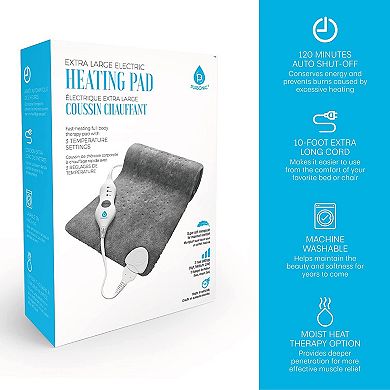 Pursonic Heated Poncho Shawl & XL Full Body Heating Pad