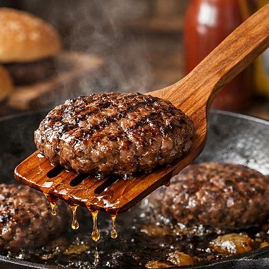 Cheer Collection Teak Wood Slotted Spatula with Drain Slots, Smooth Finish and Hanging Loop