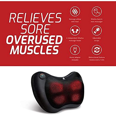 Pursonic Shiatsu Massager, Rechargeable Rolling Massager & Palm Harmony Glove