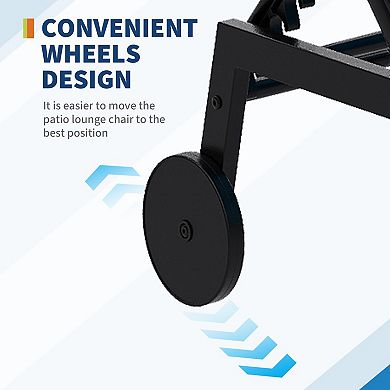 ANIXOL 3-Piece Patio Chaise Lounge Set