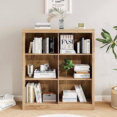 ANIXOL 6-Cube Wood Storage Bookcase