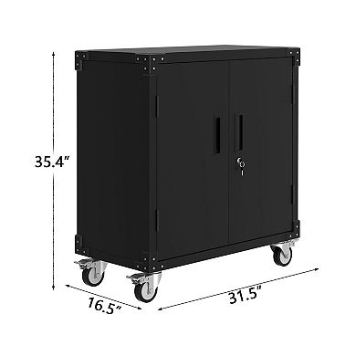 ANIXOL Metal Rolling Storage Cabinet