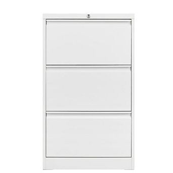IDEALHOUSE Locking 3-Drawer Lateral File Cabinet, Wide Metal Storage