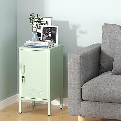 ANIXOL Metal Locker End Table with Door