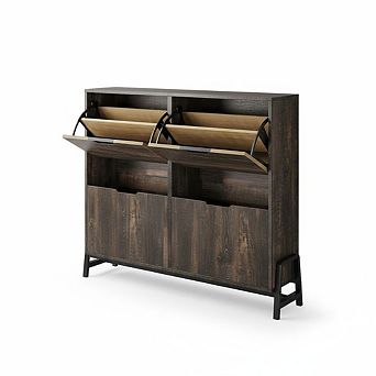 ANIXOL 4-Drawer Flip Shoe Cabinet