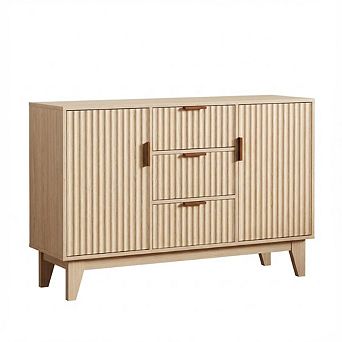 ANIXOL Fluted Sideboard Buffet Cabinet