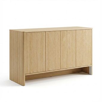 ANIXOL 58" Fluted Door Sideboard Buffet Cabinet