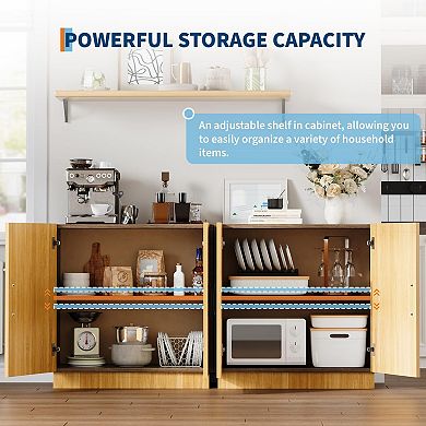 ANIXOL Farmhouse Buffet Cabinet with Doors