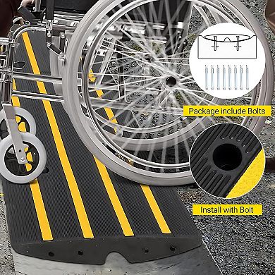 ANIXOL Recycled Rubber Driveway Curb Ramp