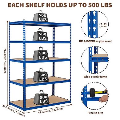 ANIXOL Metal Garage Storage Rack
