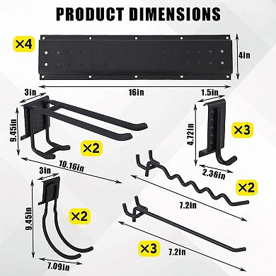 ANIXOL Garage Tool Organizer Wall Mount