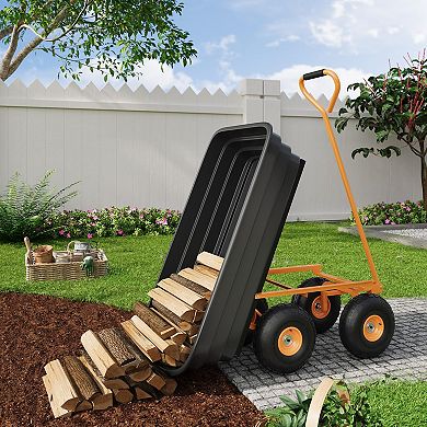 ANIXOL Heavy Duty Garden Dump Cart