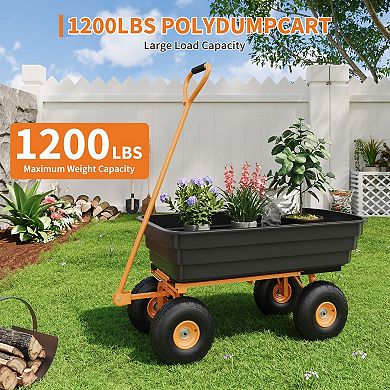 ANIXOL Heavy Duty Garden Dump Cart