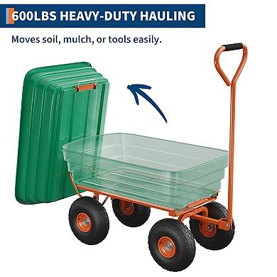 ANIXOL Heavy Duty Garden Dump Cart