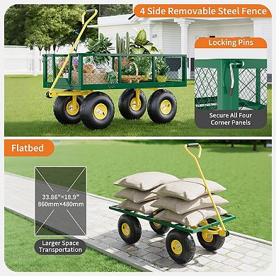 ANIXOL Steel Garden Utility Cart