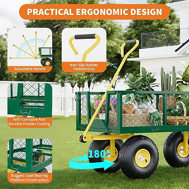 ANIXOL Steel Garden Utility Cart