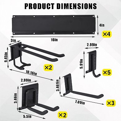 ANIXOL Garage Tool Organizer Wall Mount