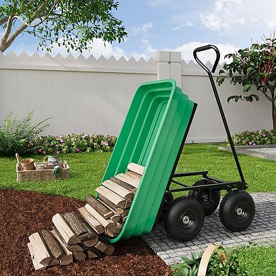 ANIXOL Heavy Duty Garden Dump Cart