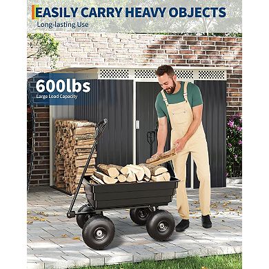 ANIXOL Heavy Duty Garden Dump Cart