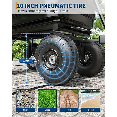 ANIXOL Heavy Duty Garden Dump Cart