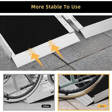ANIXOL Portable Aluminum Wheelchair Ramp