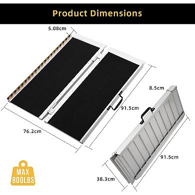 ANIXOL Portable Aluminum Wheelchair Ramp