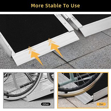 ANIXOL Portable Aluminum Wheelchair Ramp