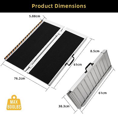 ANIXOL Portable Aluminum Wheelchair Ramp