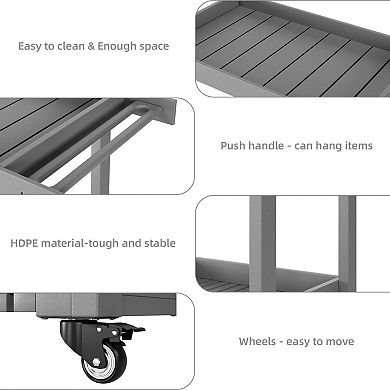 ANIXOL Heavy Duty Rolling Utility Cart
