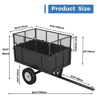 ANIXOL Utility Dump Garden Trailer