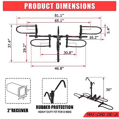 ANIXOL Hitch Mount Bike Rack