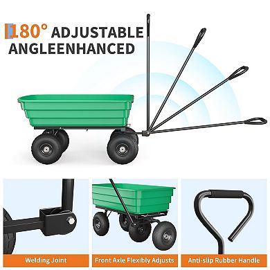 ANIXOL Heavy Duty Garden Dump Cart