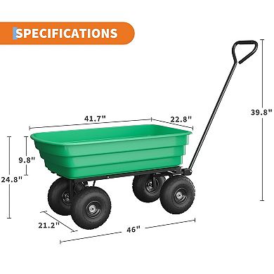 ANIXOL Heavy Duty Garden Dump Cart