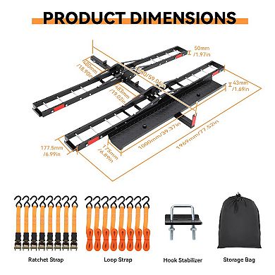 ANIXOL Dual Motorcycle Hitch Carrier