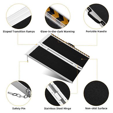 ANIXOL Portable Aluminum Wheelchair Ramp